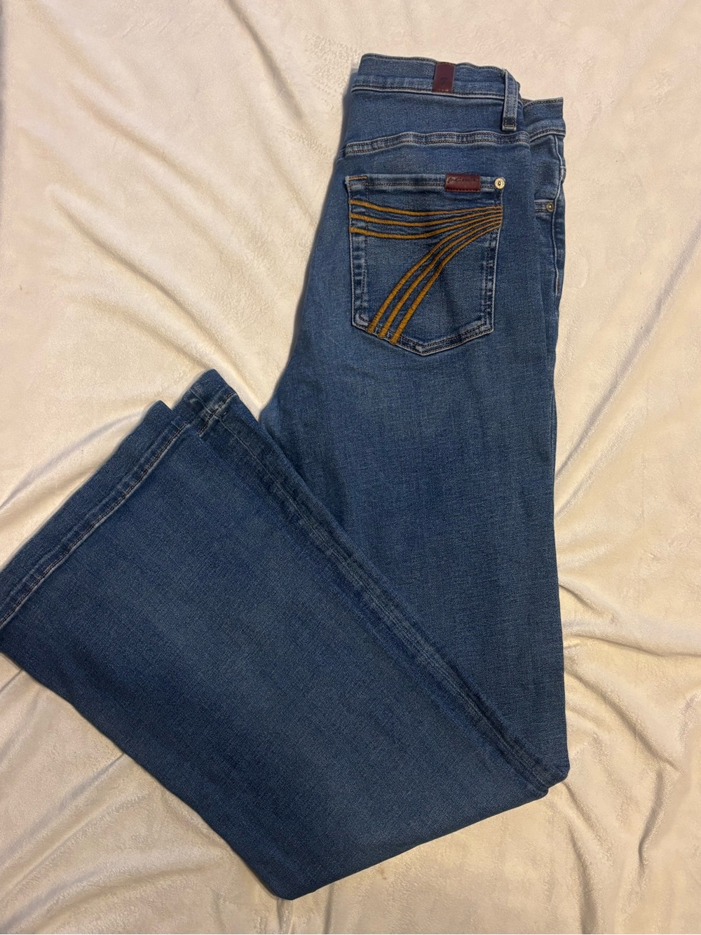 7 for All Mankind Dojo Jeans Medium Blue